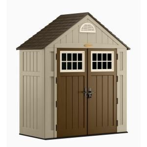 Suncast Alpine 3 ft. 8 in. x 7 ft. Resin Storage Shed BMS7300