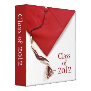 Class of 2012 Graduation Cap 1.5" Photo Album Vinyl Binders