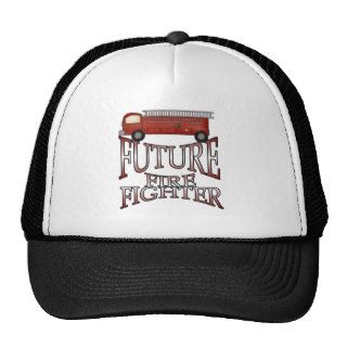 Fire Engine Future Firefighter T shirts and Gifts Trucker Hat