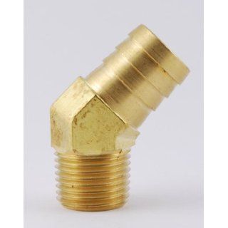 3/4" Hose ID, 1/2" NPT Male Barbed Hose/Tubing Fitting 45 Degree Elbow Connector Brass Pipe Fittings