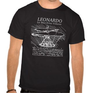 Leonardo da Vinci's Aerial Screw Invention T Shirt