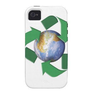 Digital composite image of a recycling symbol iPhone 4/4S cover