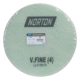 Norton Floor Diamond Maintenance Pad   2 Pack, Very Fine, 20 Inch, Model
