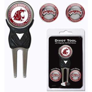 Washington State Cougars Team Golf Divot Tool and Markers