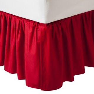 TL Care 100% Cotton Percale Crib Dust Ruffle   Red
