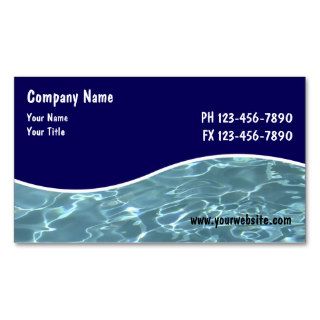 Pool Service Cards Business Card Template