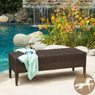 Pe Wicker Outdoor Bench