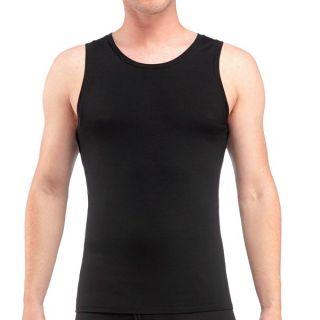 Icebreaker Anatomica Tank Top   UPF 30+  Merino Wool  Lightweight (For Men)   BLACK (L )