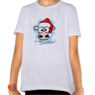 Mooooooy Christmas Festive Cow Kids Clothing T shirts