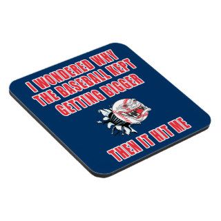 The Baseball Drink Coasters