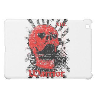 warrior skull affected design iPad mini case