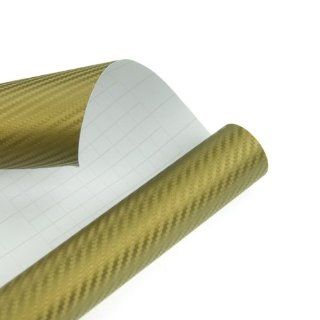 Epaytopus 3d 12" X 50" Twill weave Carbon Fiber Vinyl Wrap Sheet Decal Sticker Roll (copper, 127cm*65cm)  