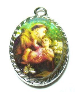 Christian Spiritual Saint Religious Virgin Enamel Medal Pendant Women's Men's Jewelry Jewelry