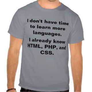 Language Based Tee Shirts