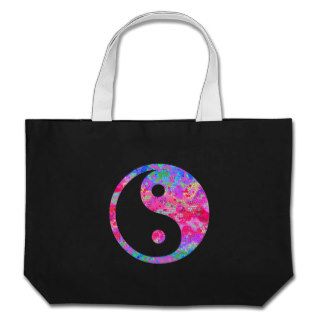 Yin Yang Yoga / Workout Tote Bag   Stained Glass
