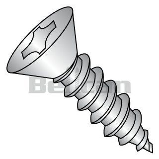 Bellcan BC 0810ABPF188 Phillips Flat Self Tapping Screw Type AB Fully Threaded 18/8 Stainless Steel 8 X 5/8 (Box of 4000) Self Drilling Screws