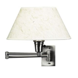 Simplicity Wall Swing Arm Lamp   Brushed Steel Finish