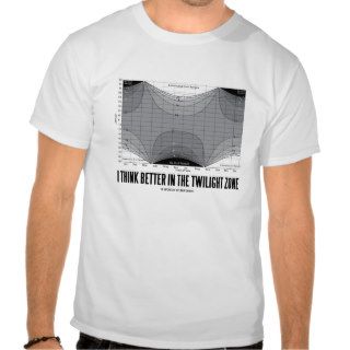 I Think Better In The Twilight Zone Tee Shirt