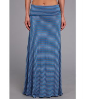Culture Phit Clare Stripe Maxi Skirt Womens Skirt (Blue)