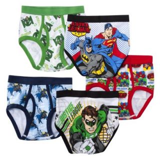 Justice League Boys 5 Pack Brief Set  Assorted 4