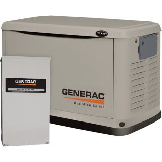 Generac Guardian Air Cooled Standby Generator   11kW (LP)/10kW (NG), 200 Amp