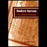 Modern Korean  An Intermediate Reader