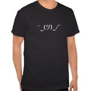 Keyboard Happy Face Shrug Tee Shirt