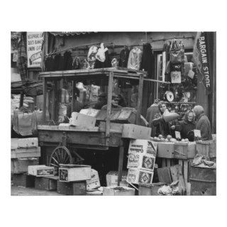 Brownsville market, Brooklyn 1962 Print