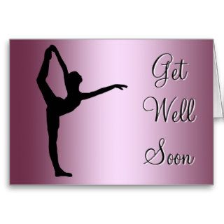 Dancer Dancing Sport Get Well Soon Card