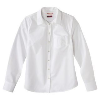 Merona Womens Favorite Button Down Shirt   Oxford   Fresh White   L