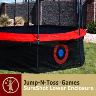 Skywalker Kids Trampoline Jump n Toss SureShot with Enclosure
