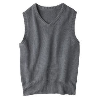 Cherokee Boys School Uniform Sweater Vest   Charcoal XS