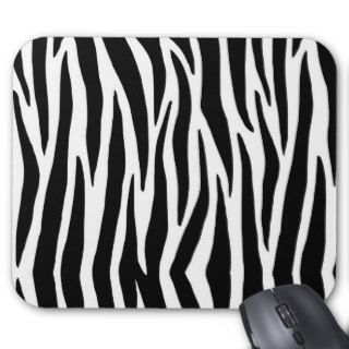 Black and White Zebra Mouse Pad