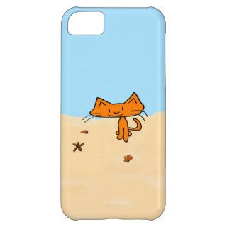 A Cat Goes To The Beach iPhone 5C Cover
