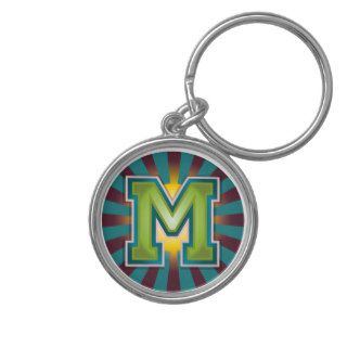 Letter 'M' Keychain