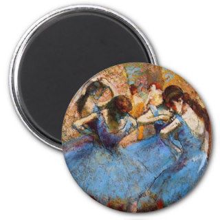 Edgar Degas   Dancers in Blue Refrigerator Magnets
