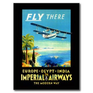 Vintage airplane   Travel gifts and greetings Postcards
