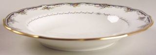 Mikasa Millefleur Large Rim Soup Bowl, Fine China Dinnerware   Bone, Floral Bord