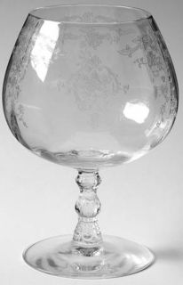 Lenox Navarre Clear Brandy Glass   Clear, Etched