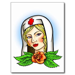 Nurse Tattoo Post Cards