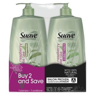 Suave Shampoo & Conditioner Professionals Black Raspberry Twin Pack 50oz