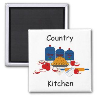 Country Kitchen Refrigerator Magnets