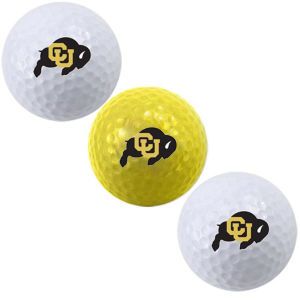 Colorado Buffaloes Team Golf 3pk Golf Ball Set