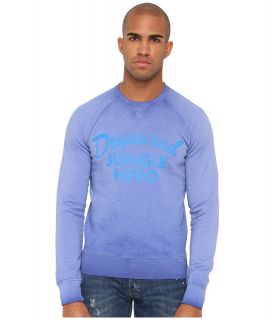 DSQUARED2 Classic Fit Jungle Hero Sweatshirt Mens Sweatshirt (Blue)