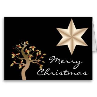 Merry Christmas Holiday Star Greeting Card