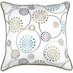 Modern Circles Multicolored 22x22 Decor Pillow Throw Pillows