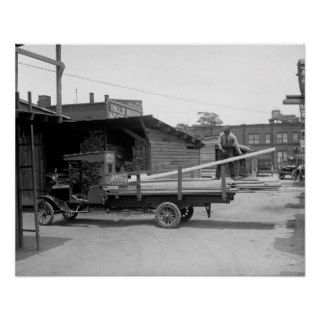 Lumber Delivery Truck, 1926 Posters