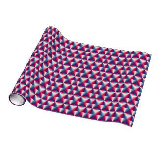 Red White and Blue Pattern Wrapping Paper