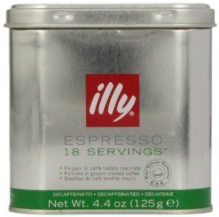 Illy Espresso Servings entcoffeiniert. Dose mit silber/rüner Banderole, 18 Stück, 2er Pack (2 x 125 g) Lebensmittel & Getränke