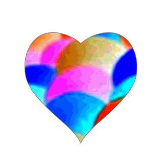 Rainbow Art Heart Stickers